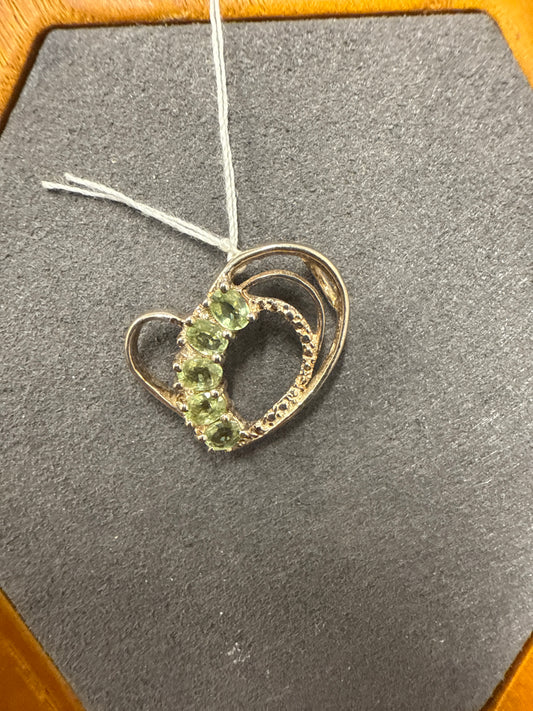Silver heart charm