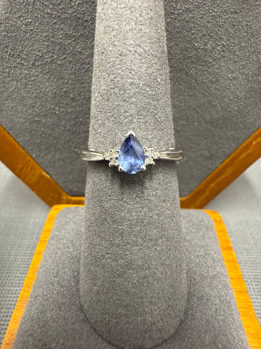 White gold ring