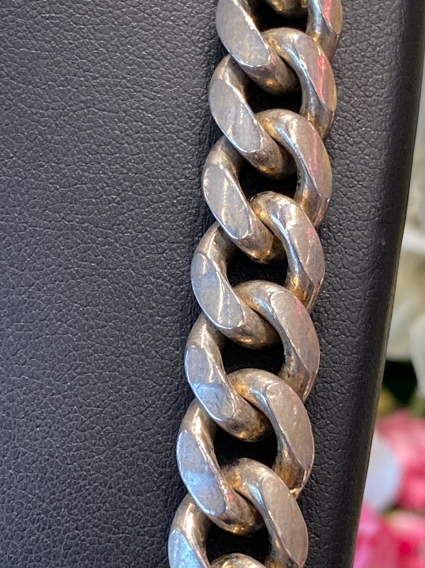 Silver Curb Link Chain