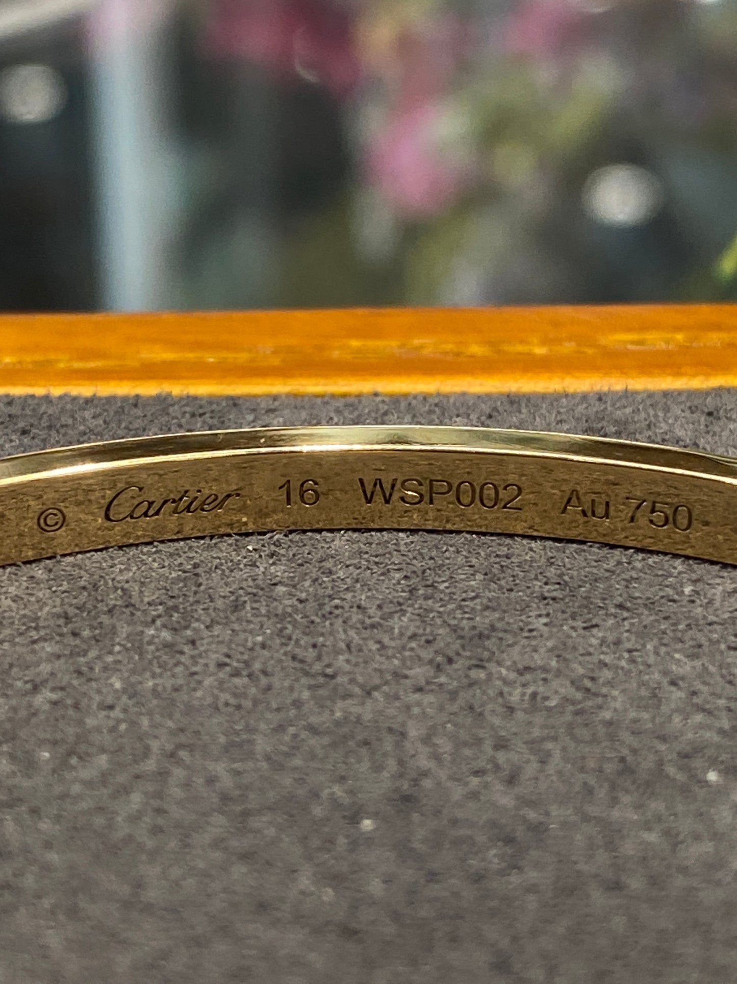 18k Yellow Gold Cartier Love Bracelet With Diamonds