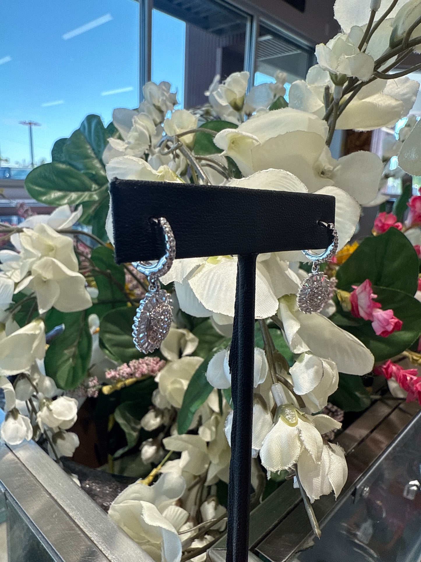 Silver earrings