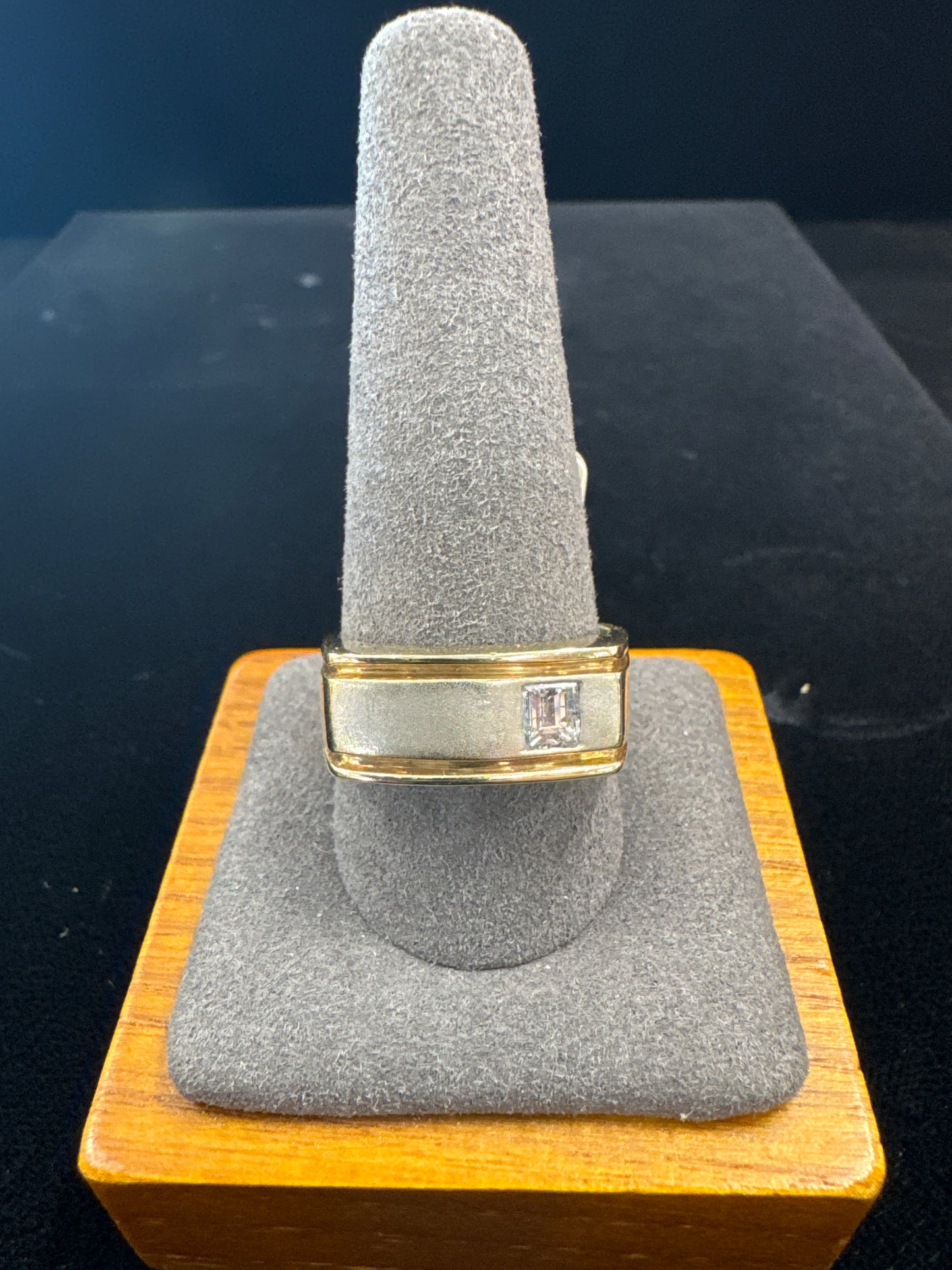 Men’s two tone gold ring