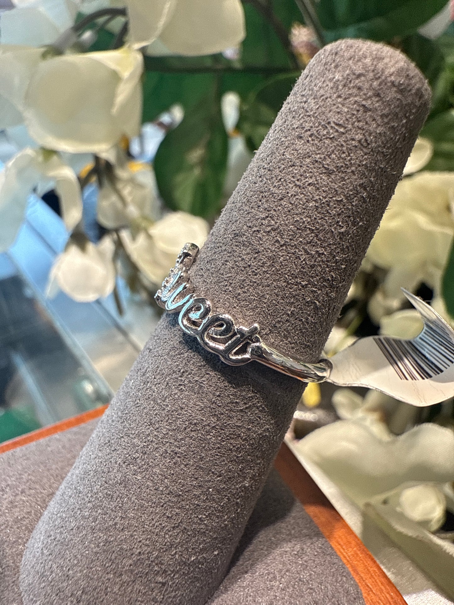 Silver sweet ring