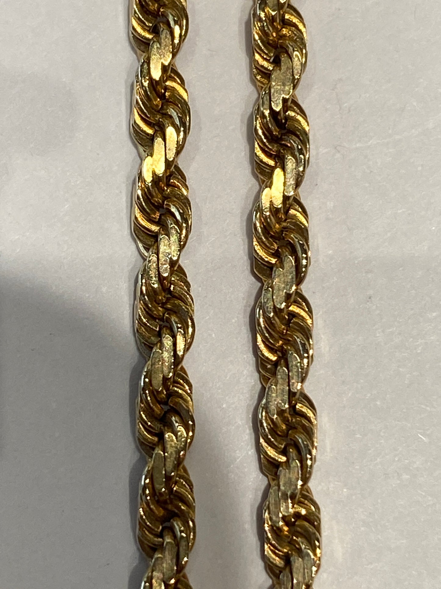 14k Yellow Gold Rope Chain