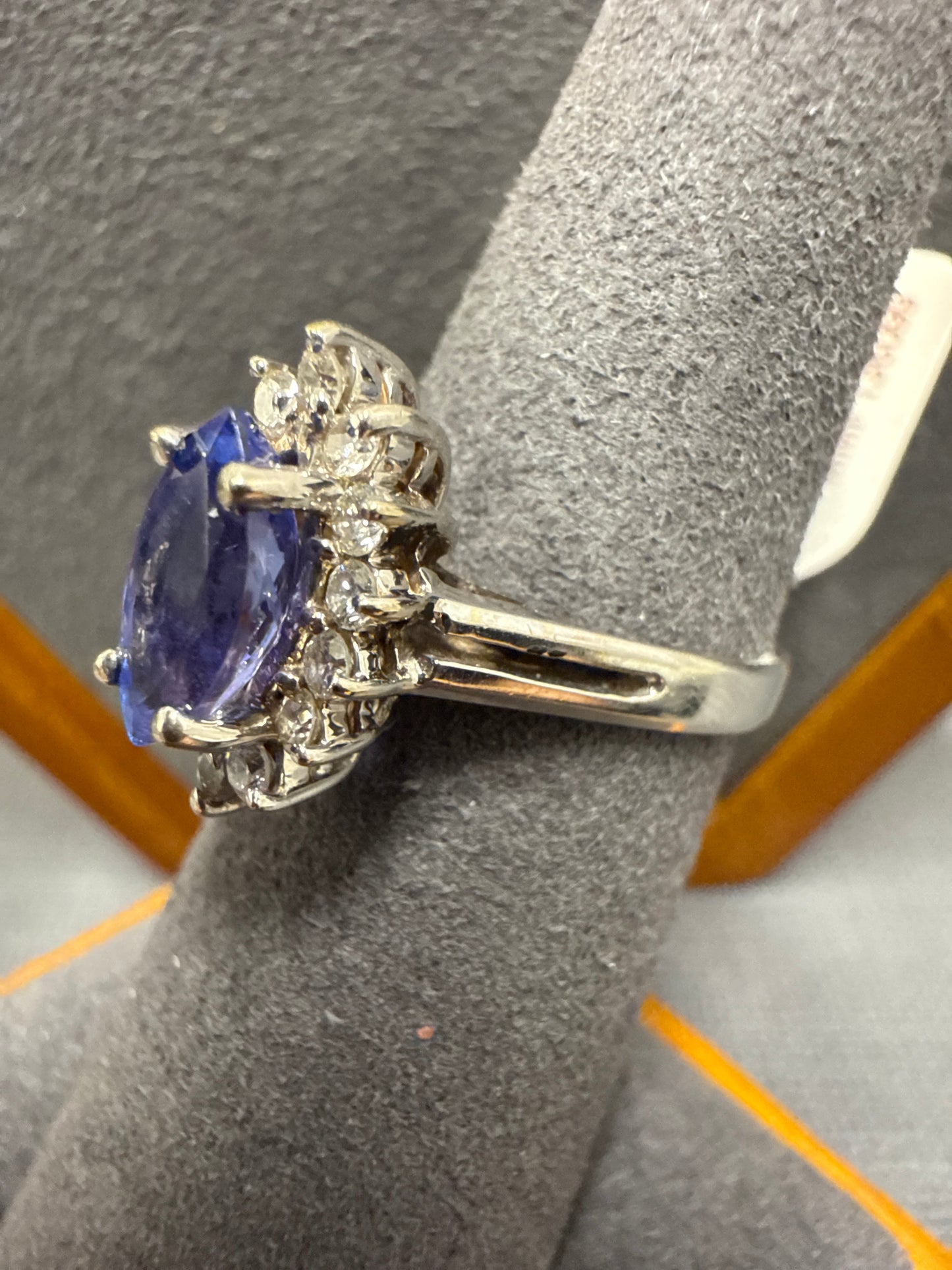 White gold ring