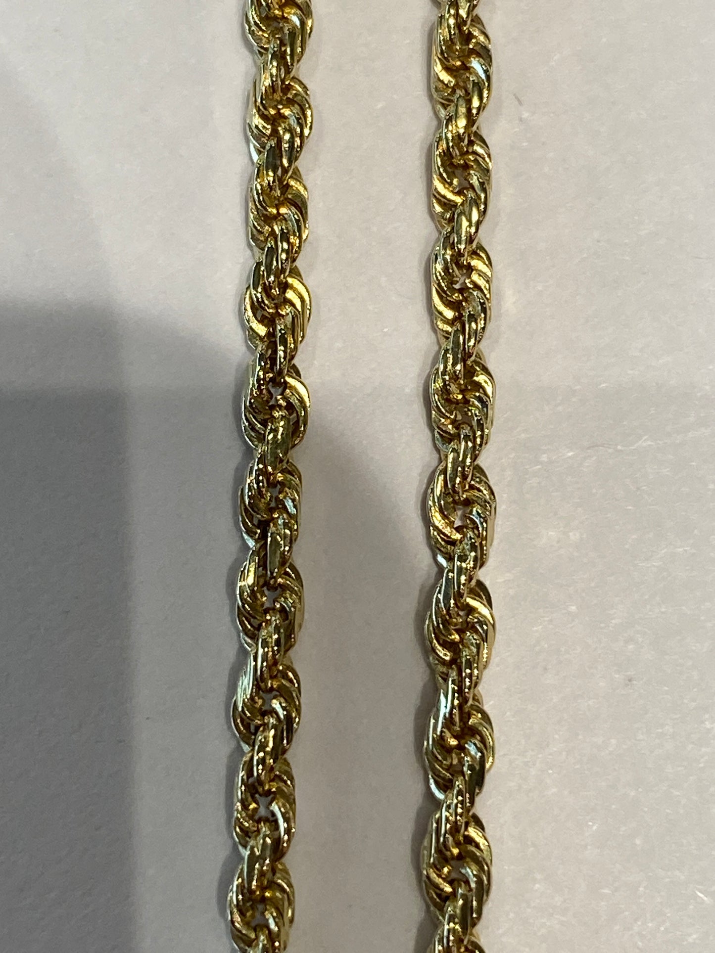14k Yellow Gold Rope Chain