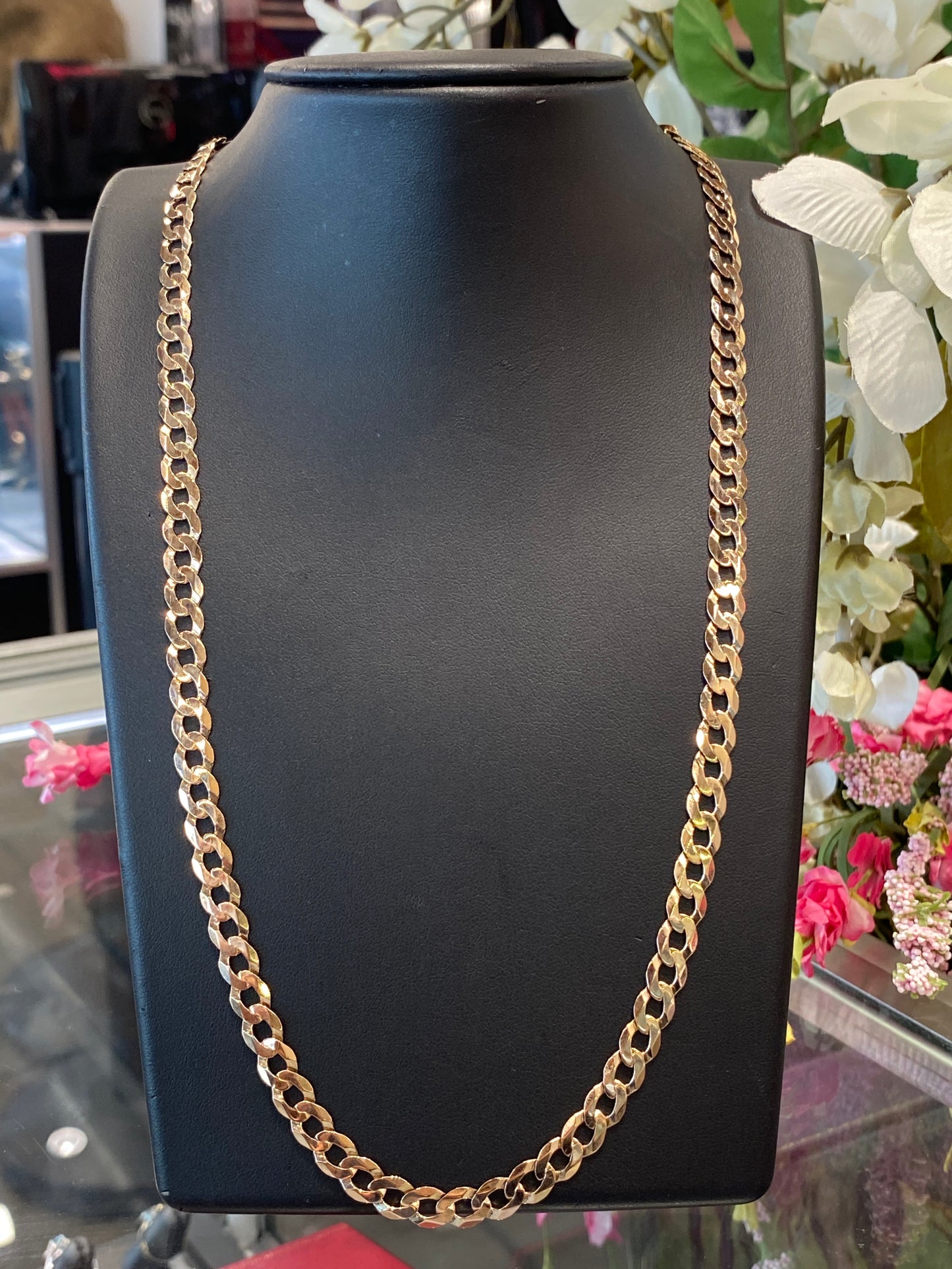 10k Rose Gold Curb Chain