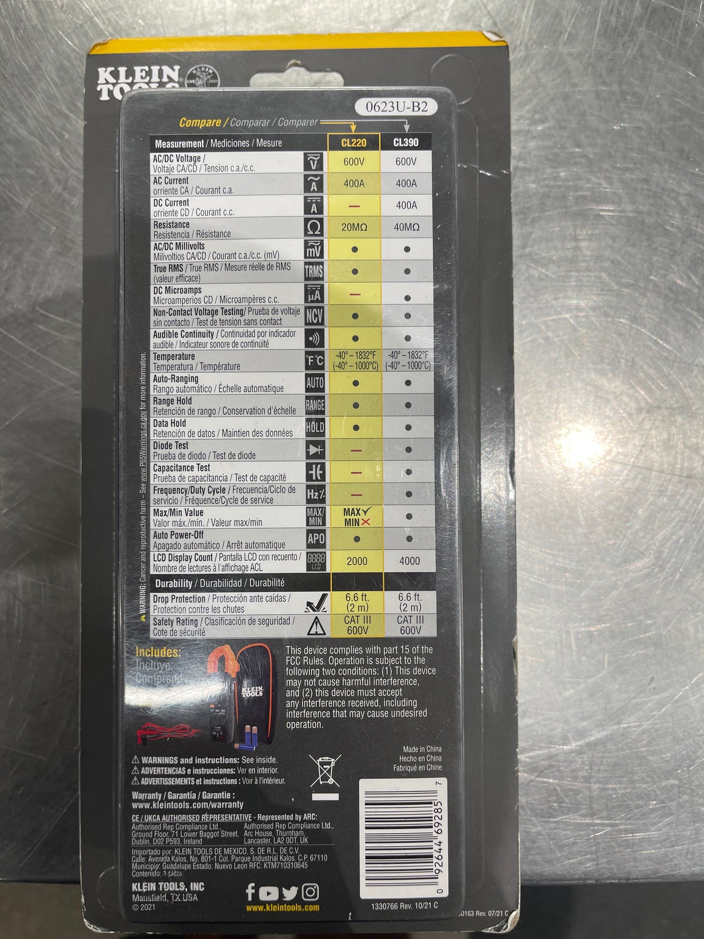Klein CL220 multimeter