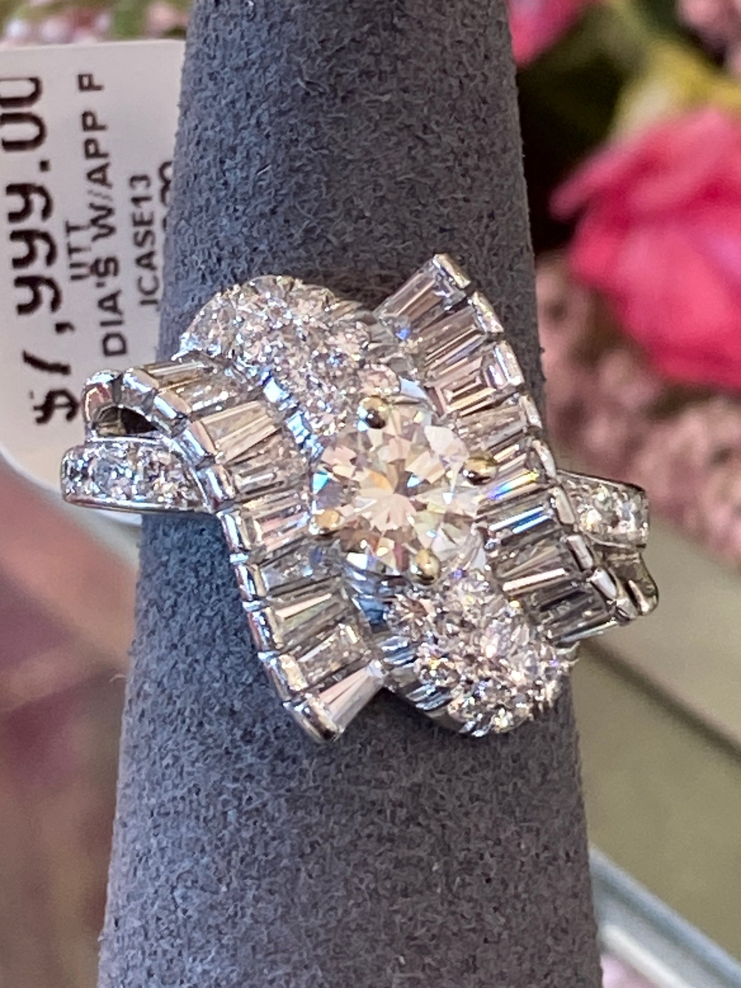 Platinum Diamond Fashion Ring