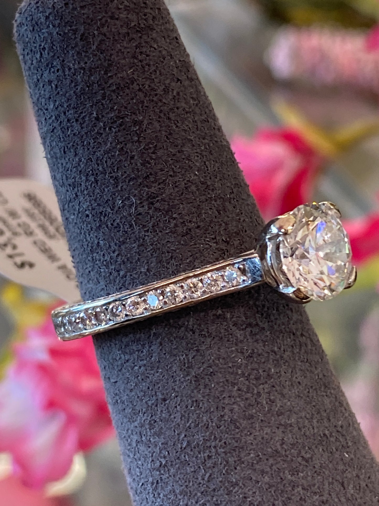14k White Gold Diamond Engagement Ring