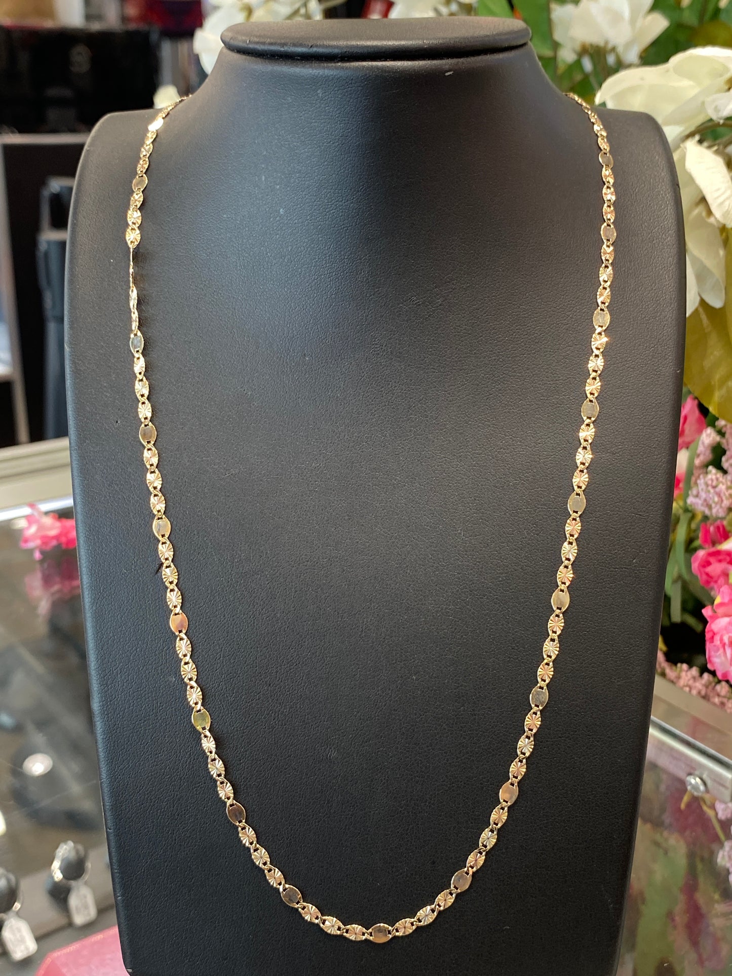 14k Tri Gold Gucci Style Chain