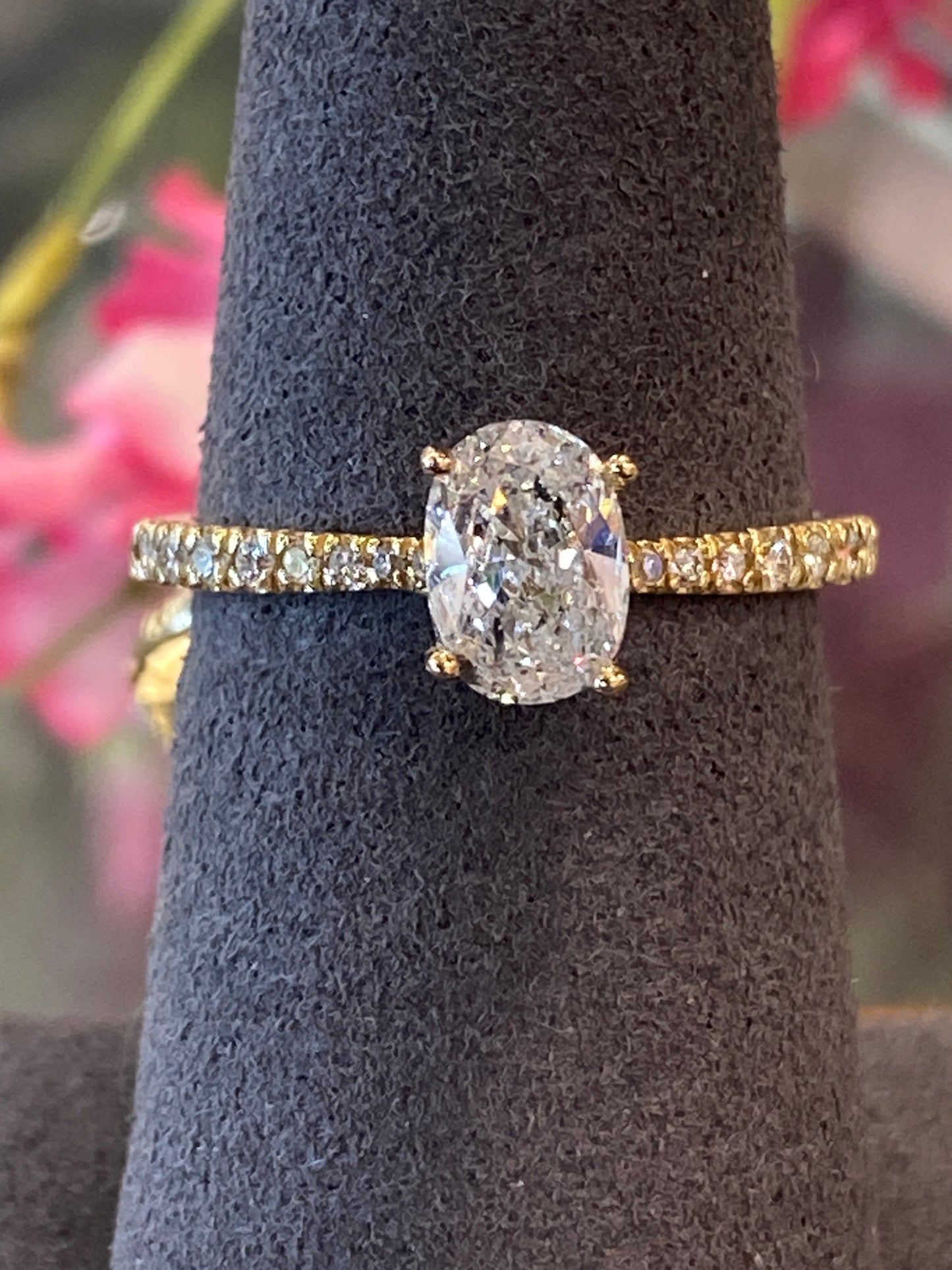 14k Yellow Gold Diamond Wedding Set