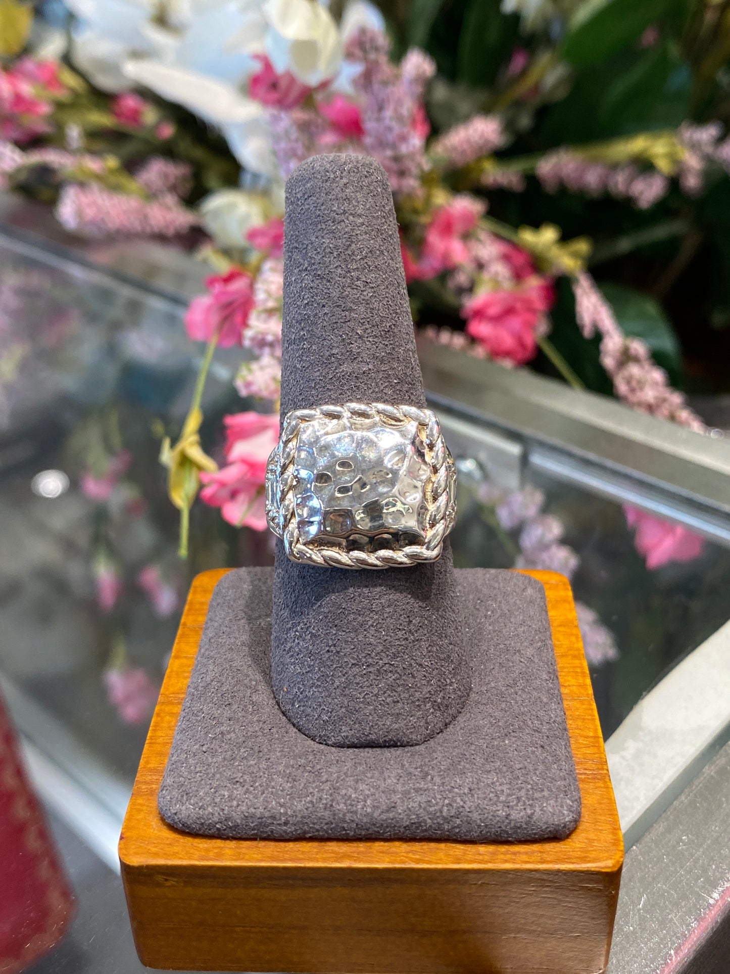 Silver Ring With Design