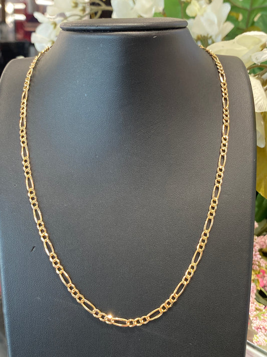 14k Yellow Gold Fígaro Chain
