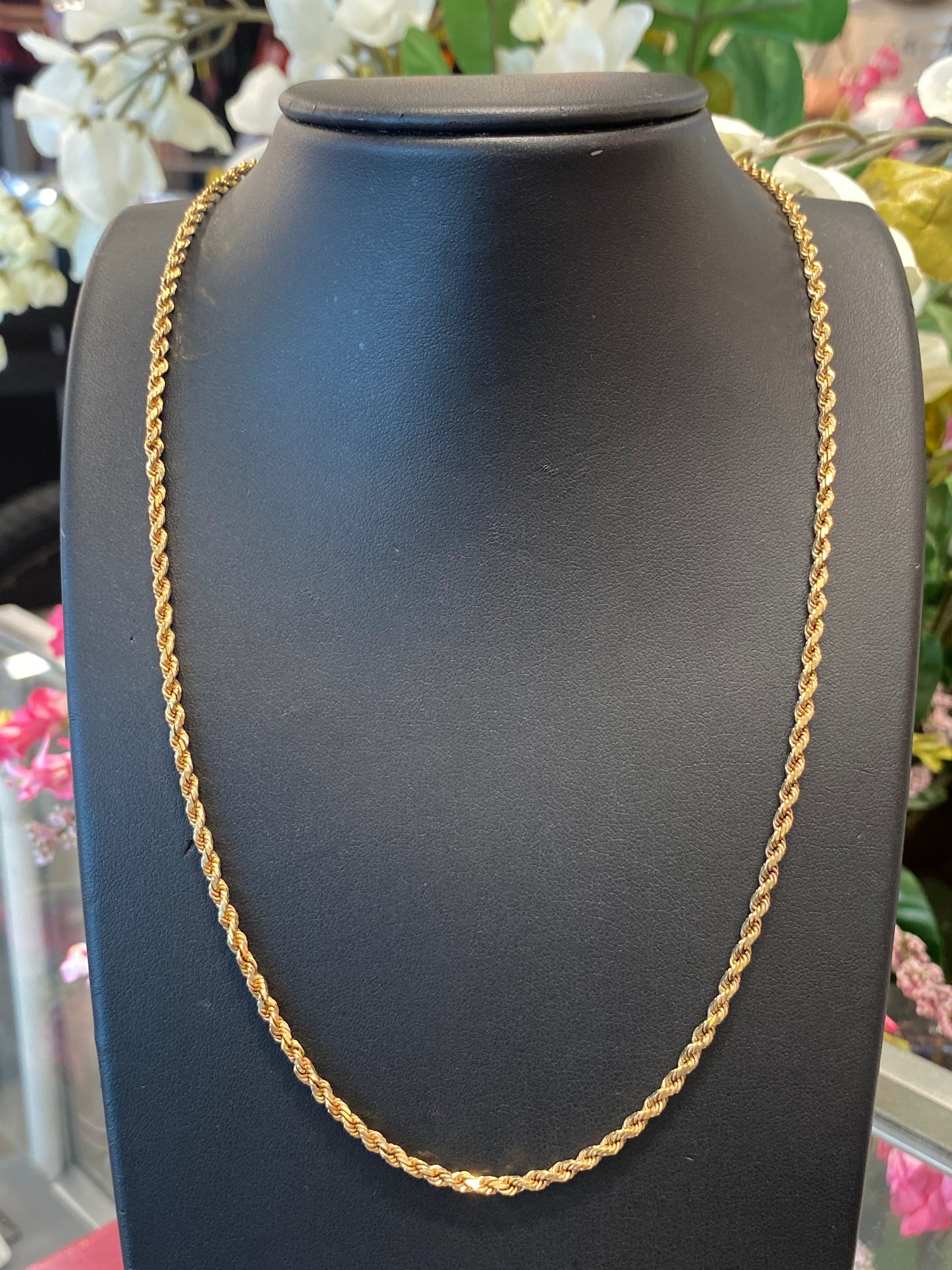 14k Yellow Gold Rope Chain
