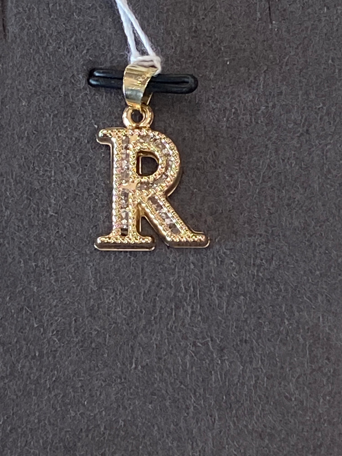 14k Yellow Gold “R” Pendant