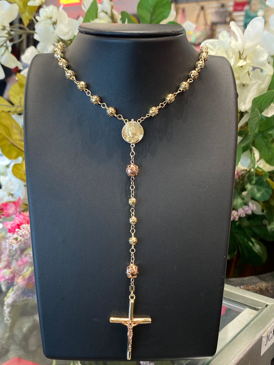 14k Two Tone Rosary
