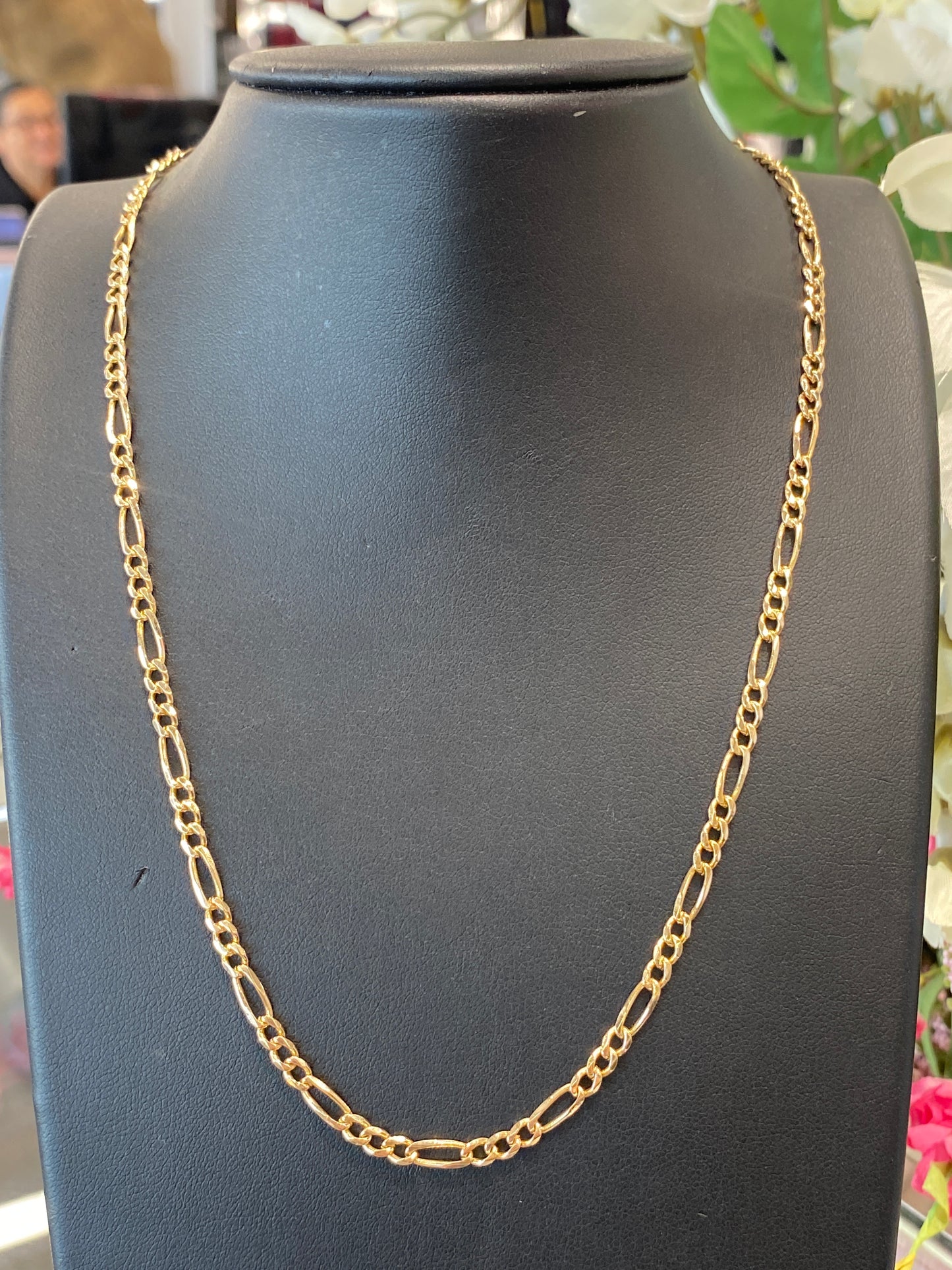 14k Yellow Gold Fígaro Chain