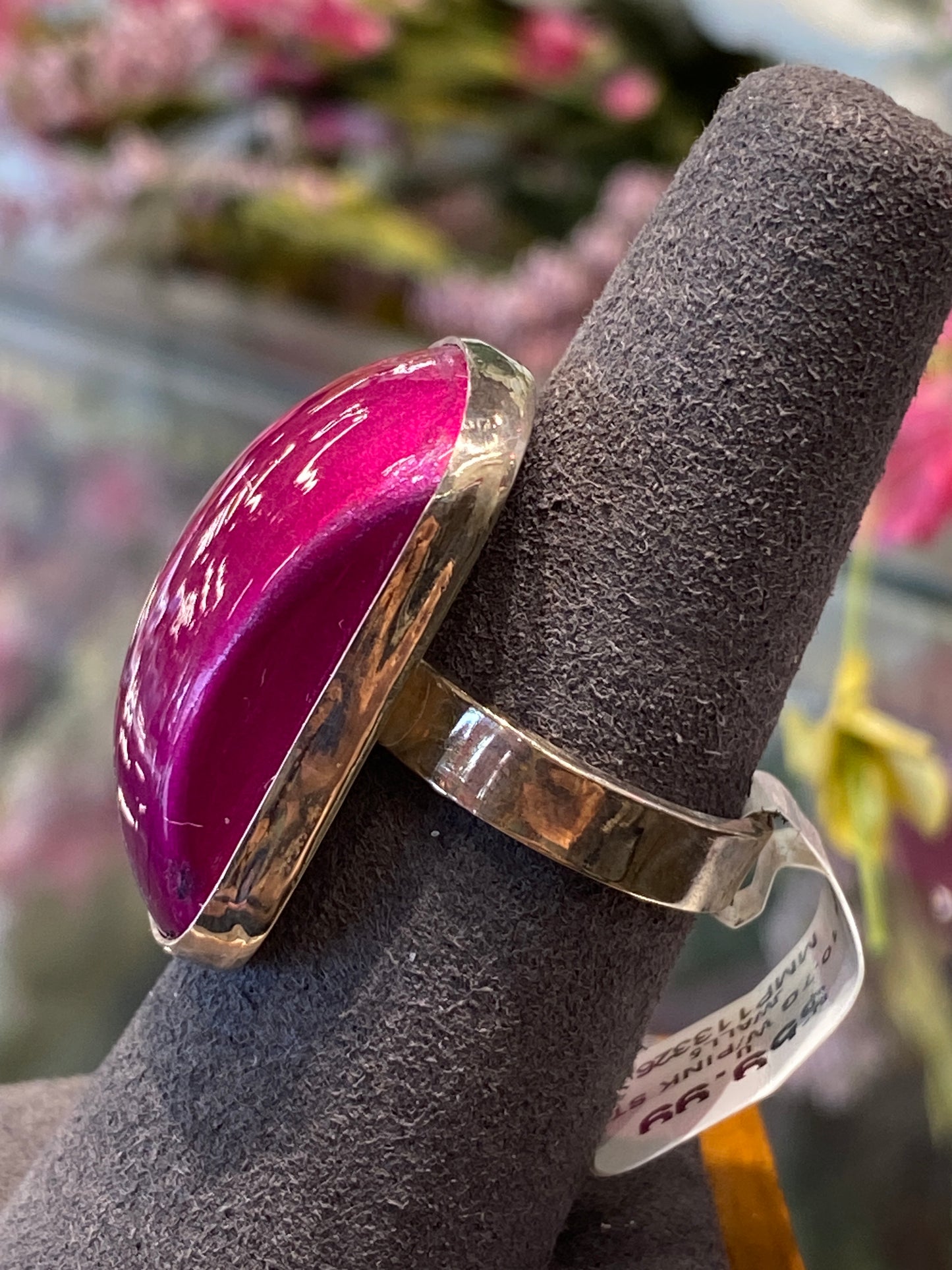 Silver Ring With Colored Stone