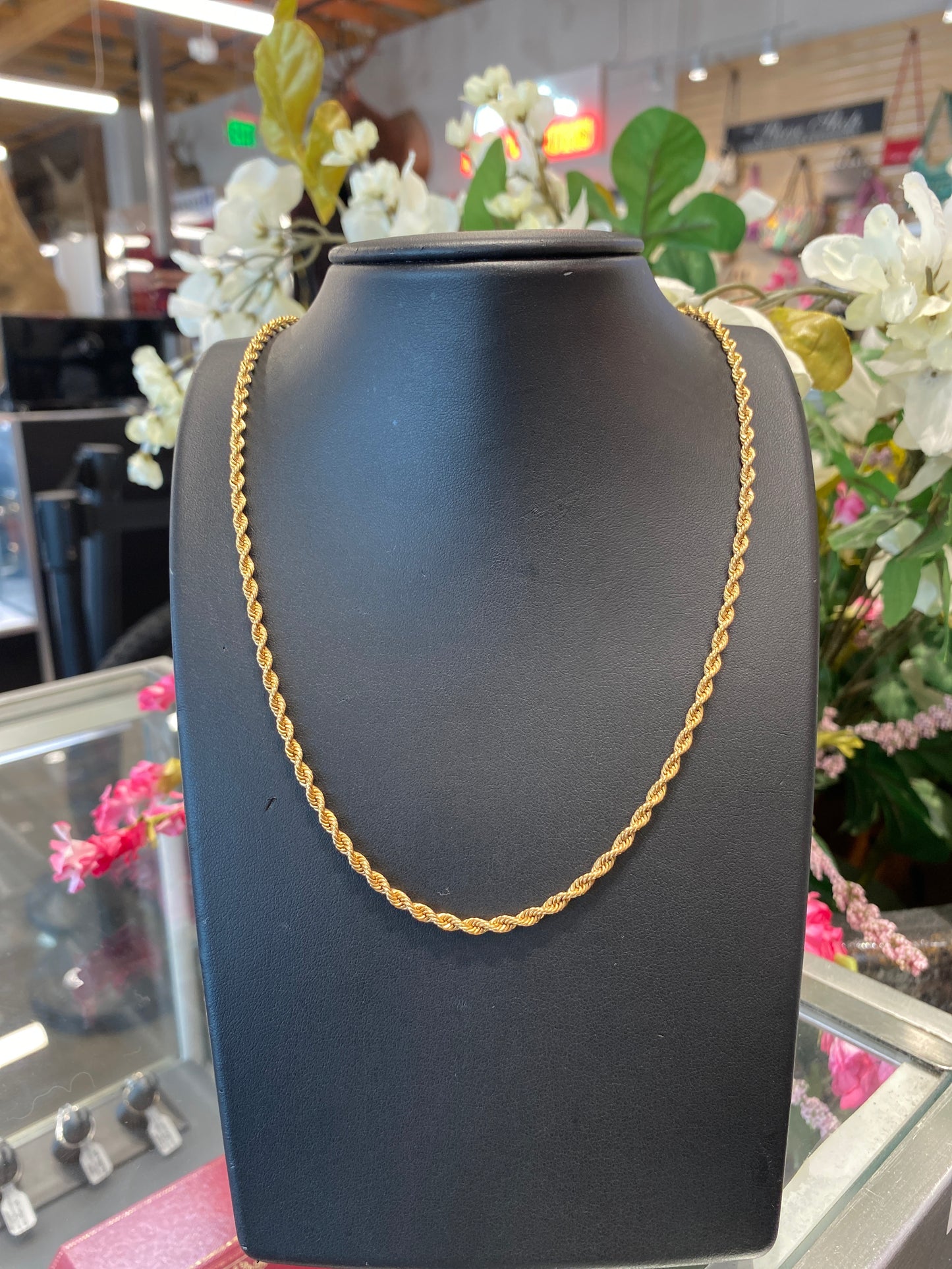 14k Yellow Gold Rope Chain