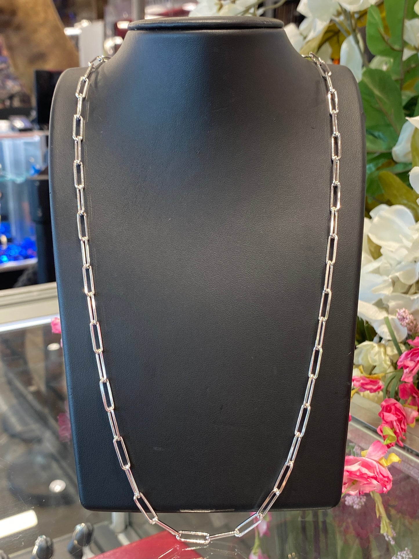 Silver Paper Clip Chain