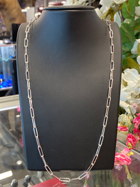 Silver Paper Clip Chain
