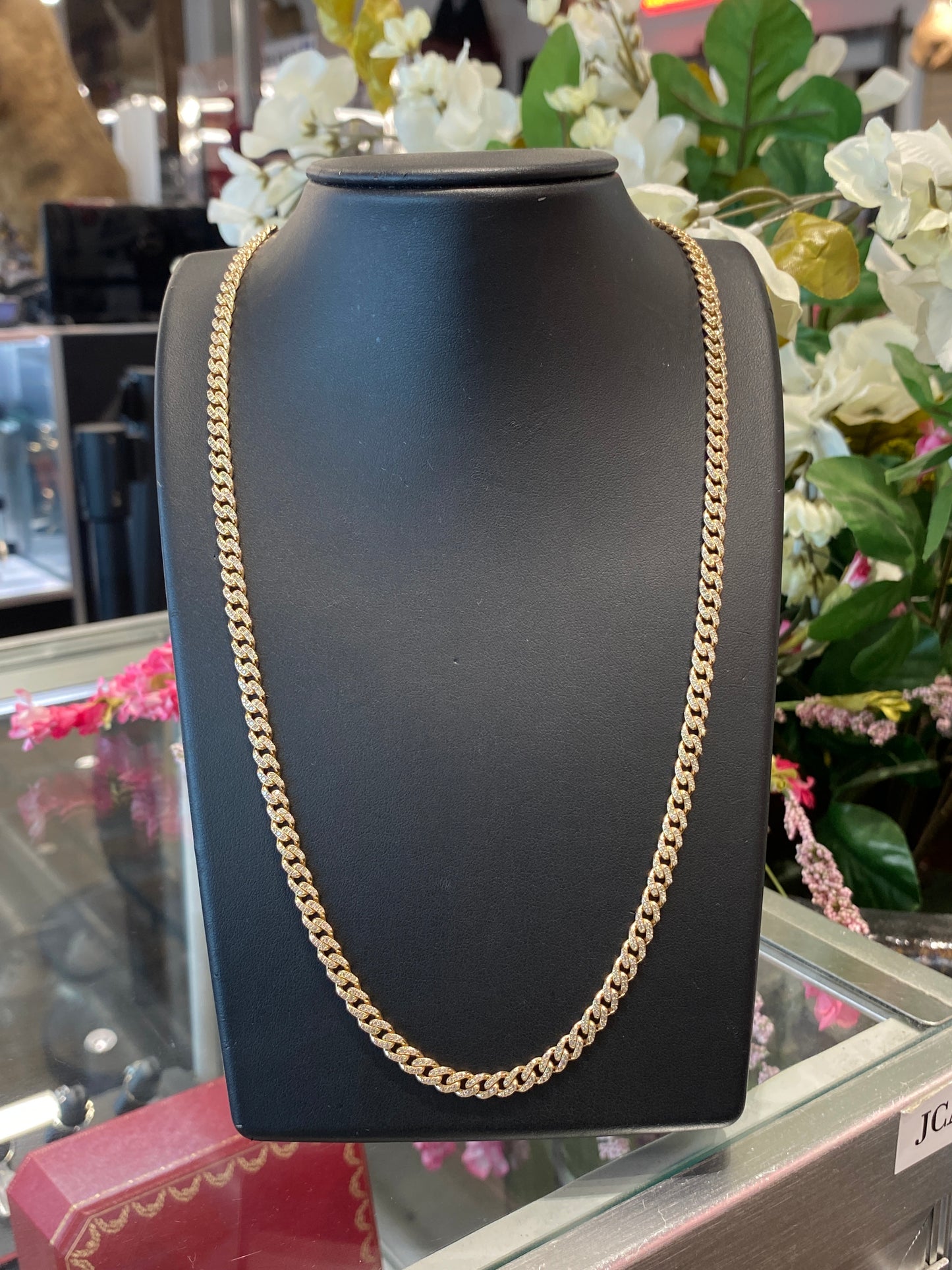 14k Yellow Gold Cuban Chain