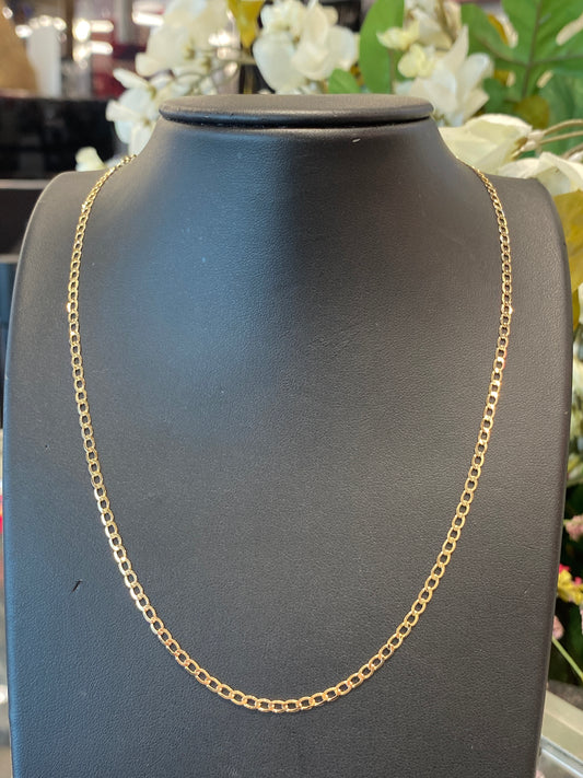 10k Yellow Gold Curb Chain