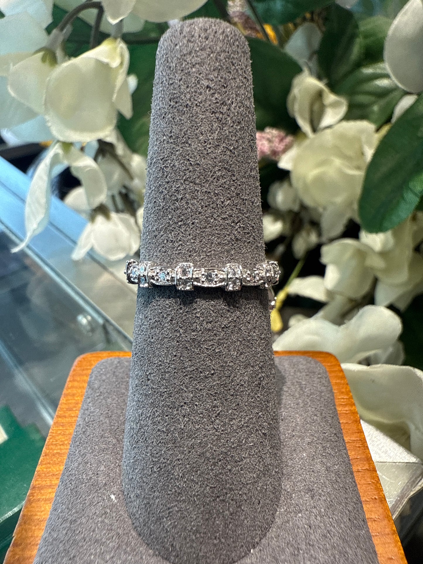 Silver wedding set