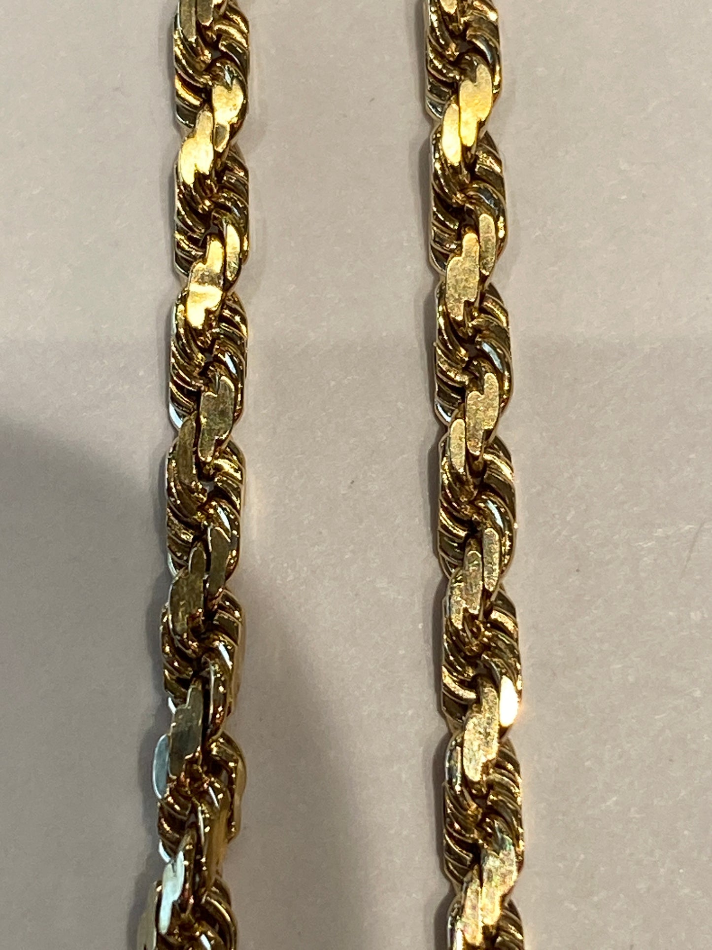 9k Yellow Gold Rope Chain
