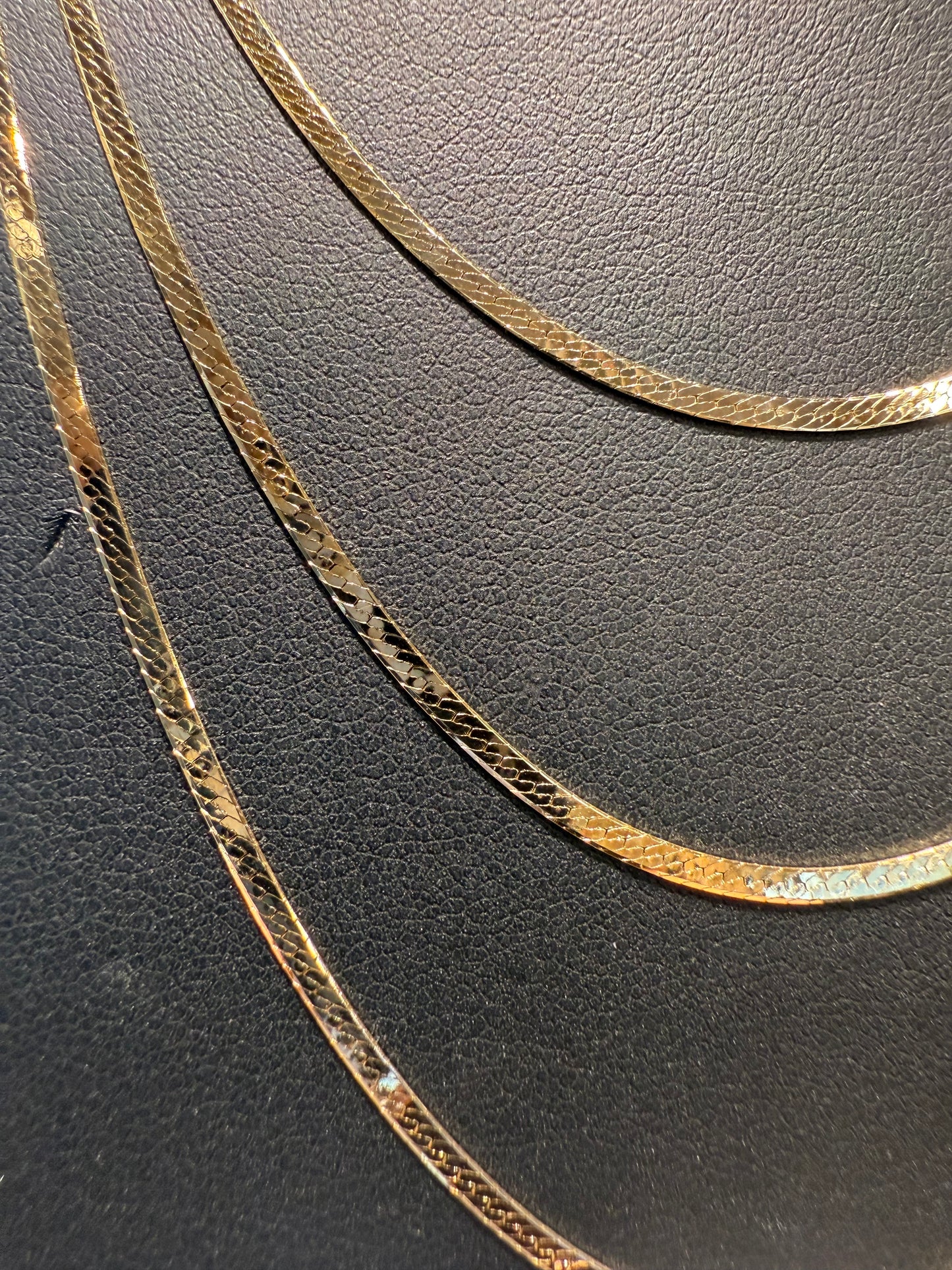 Gold herringbone chain