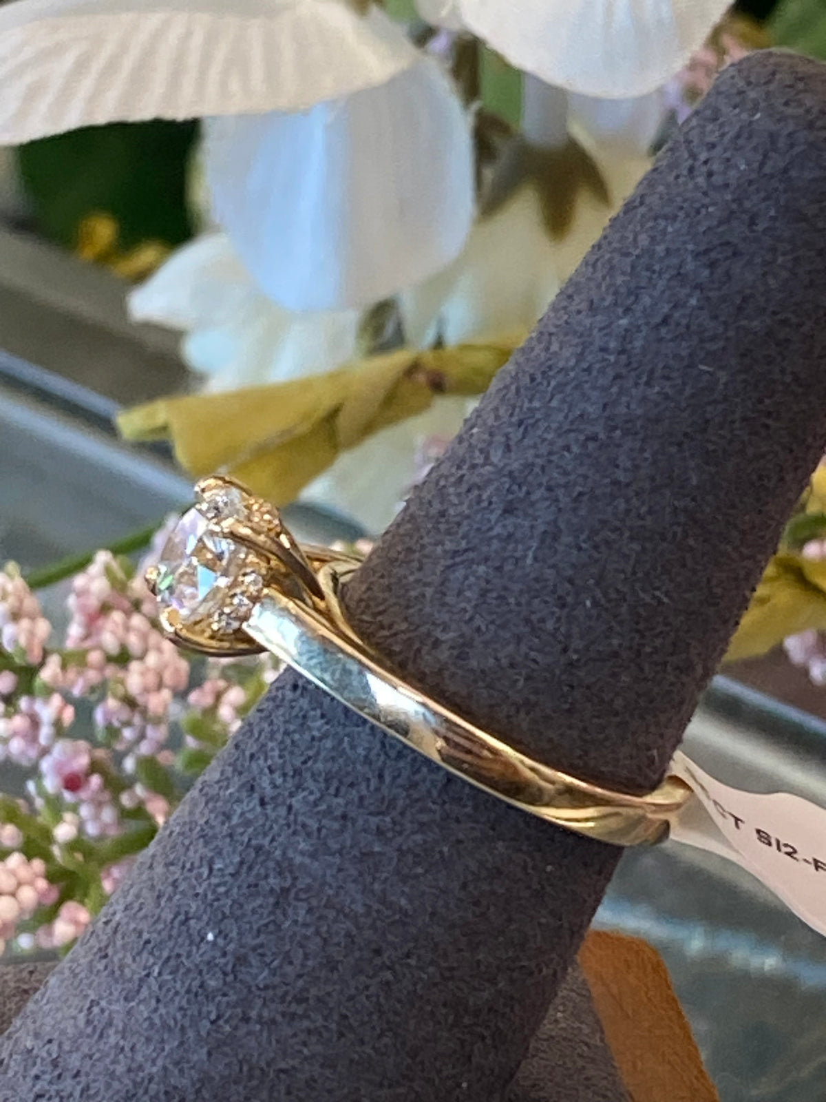 14k Yellow Gold Diamond Engagement Ring