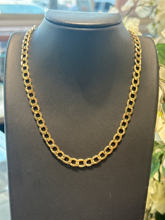 Gold link chain