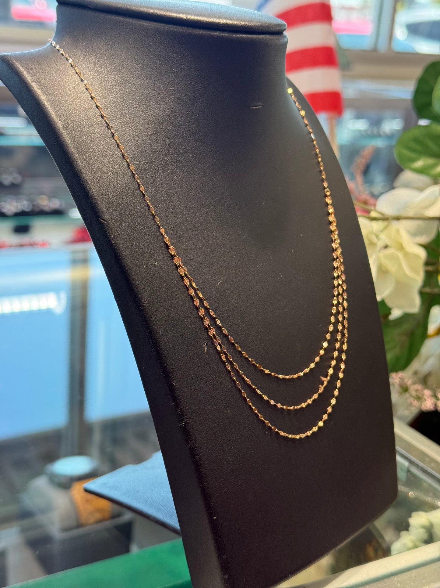 Rose gold chain