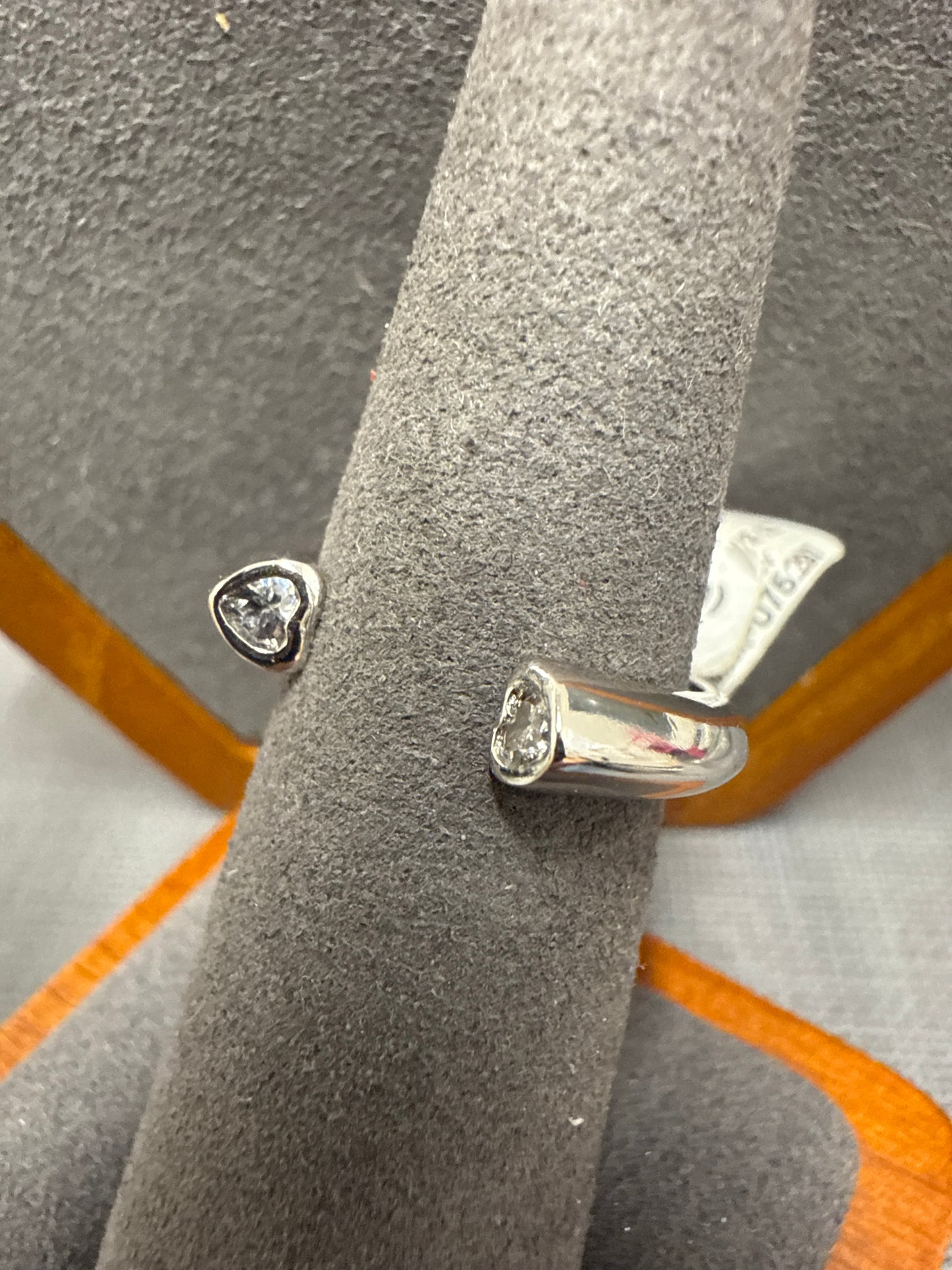 Silver cuff ring