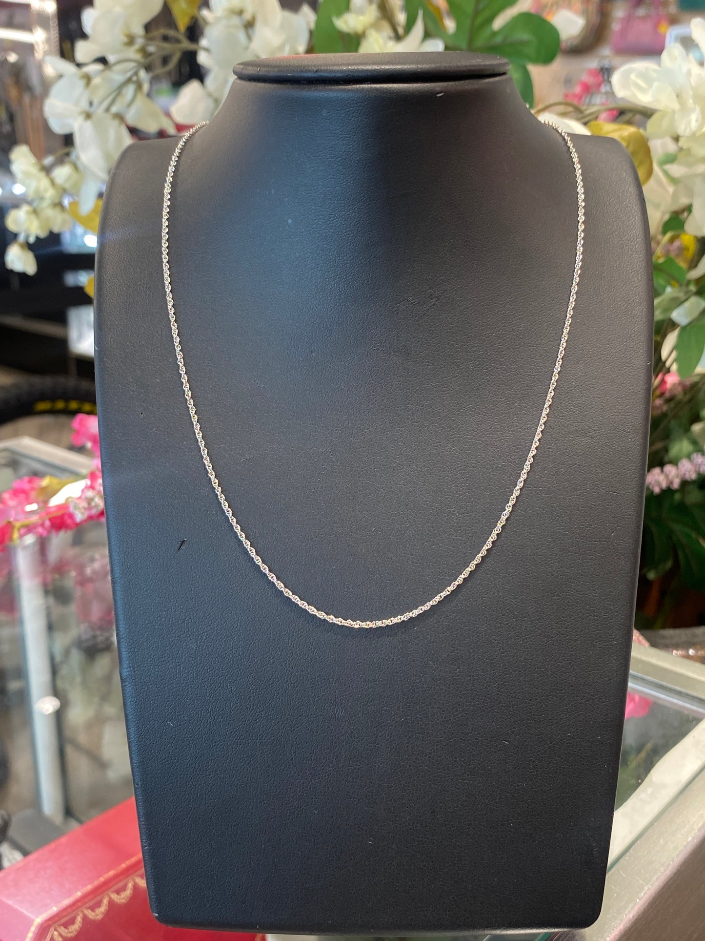 14k White Gold Link Chain