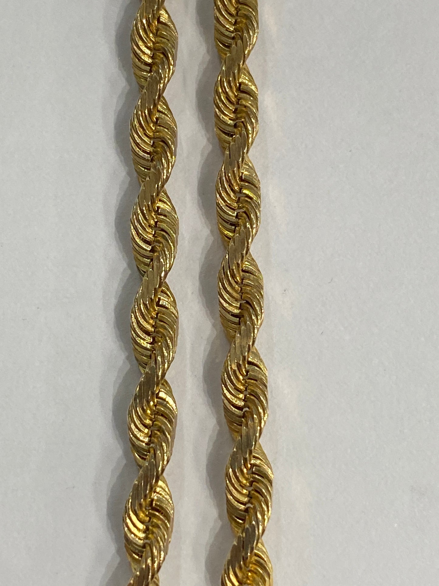 14k Yellow Gold Rope Chain