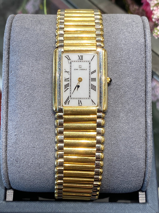 Jean Lassale 18k Two Tone Gold Watch