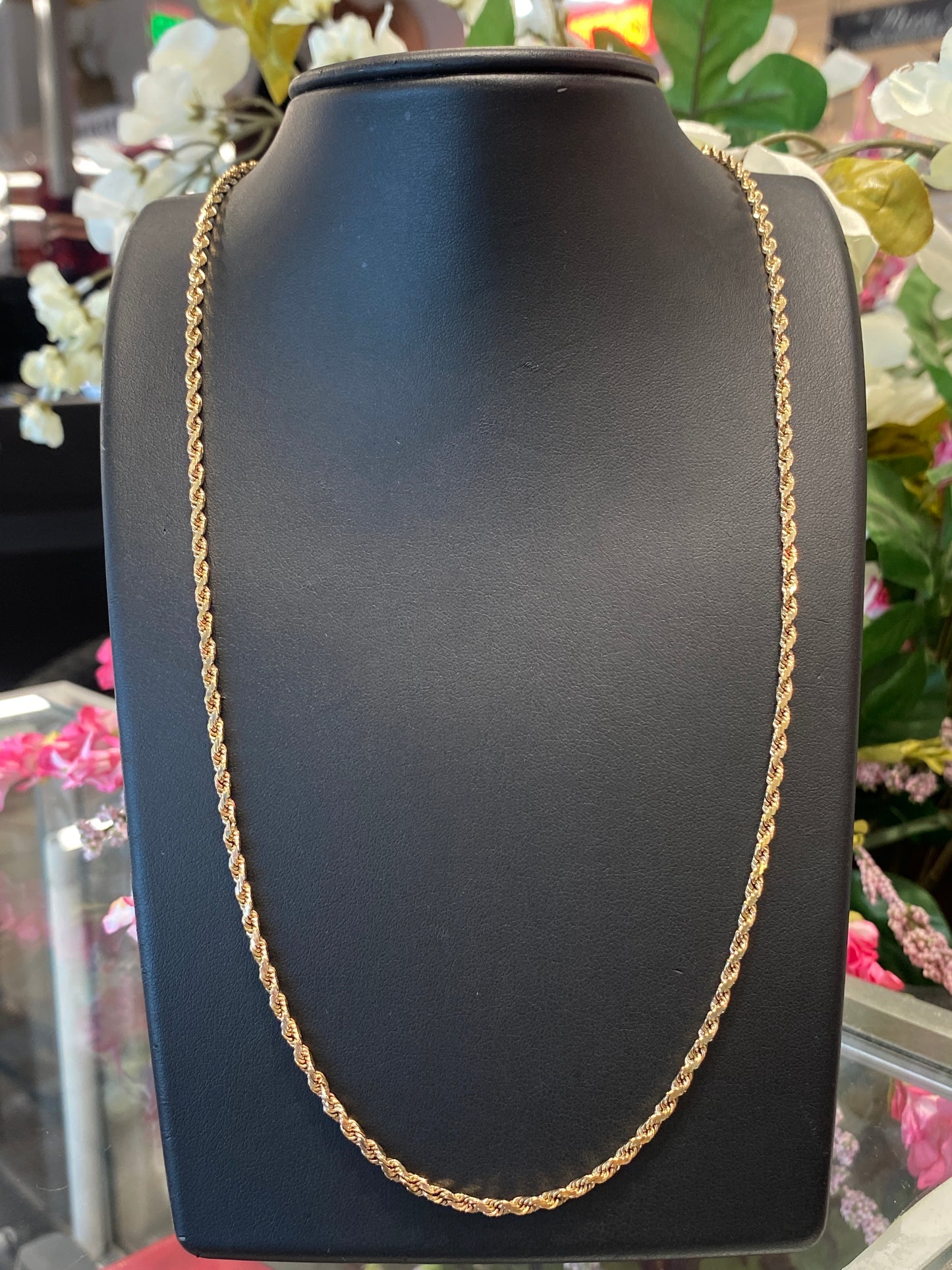 9k Yellow Gold Rope Chain