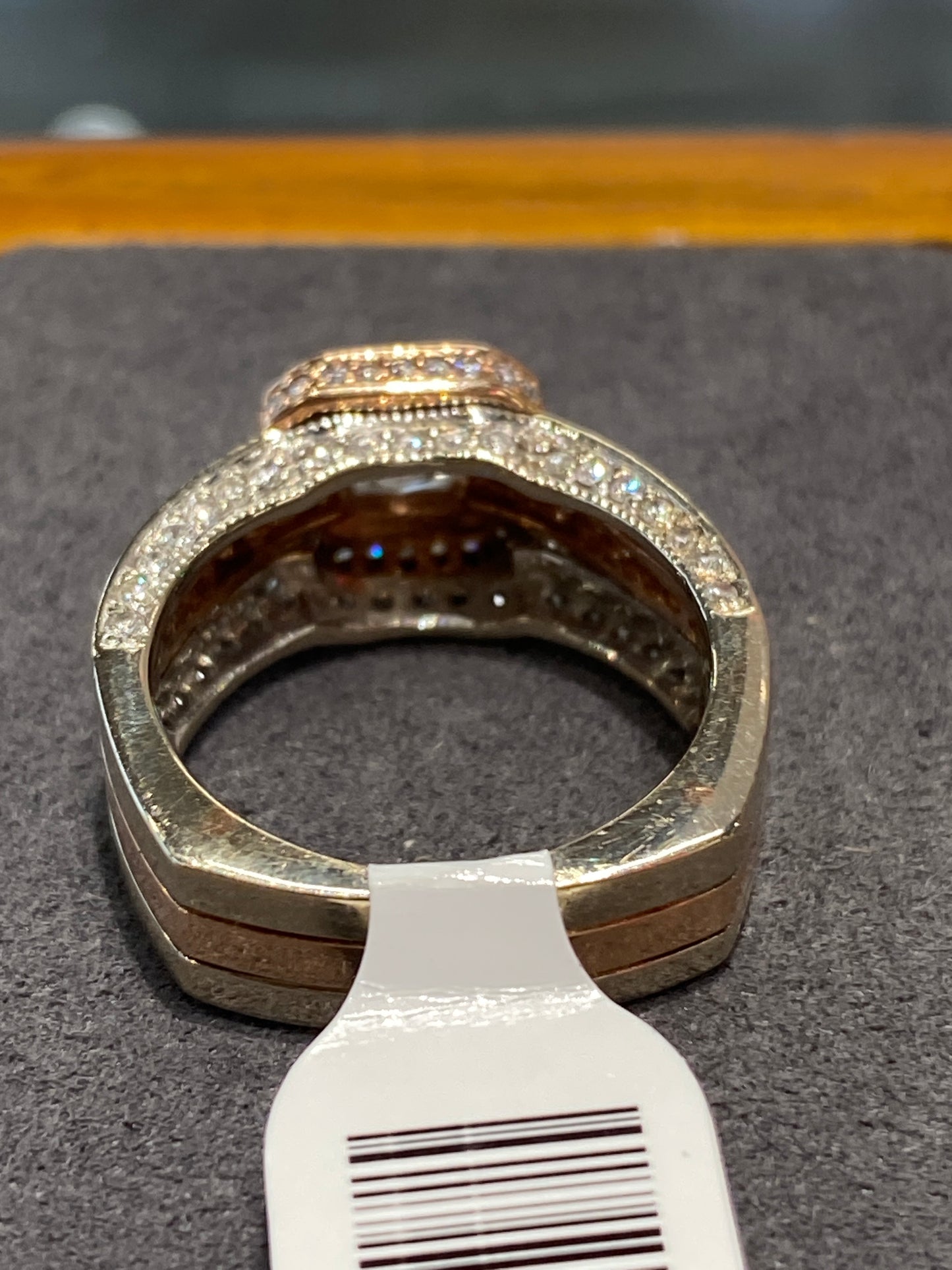 14k Two Tone Diamond Engagement Ring