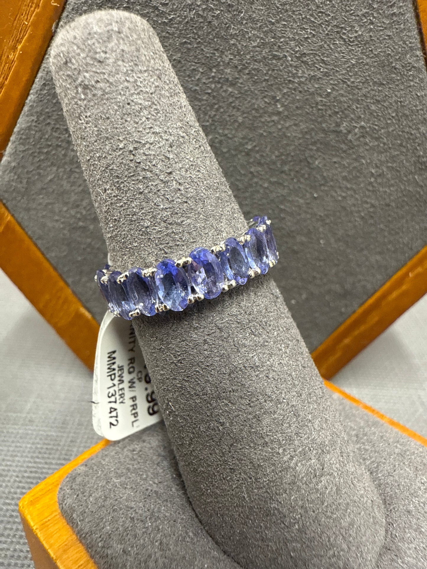 White gold eternity band