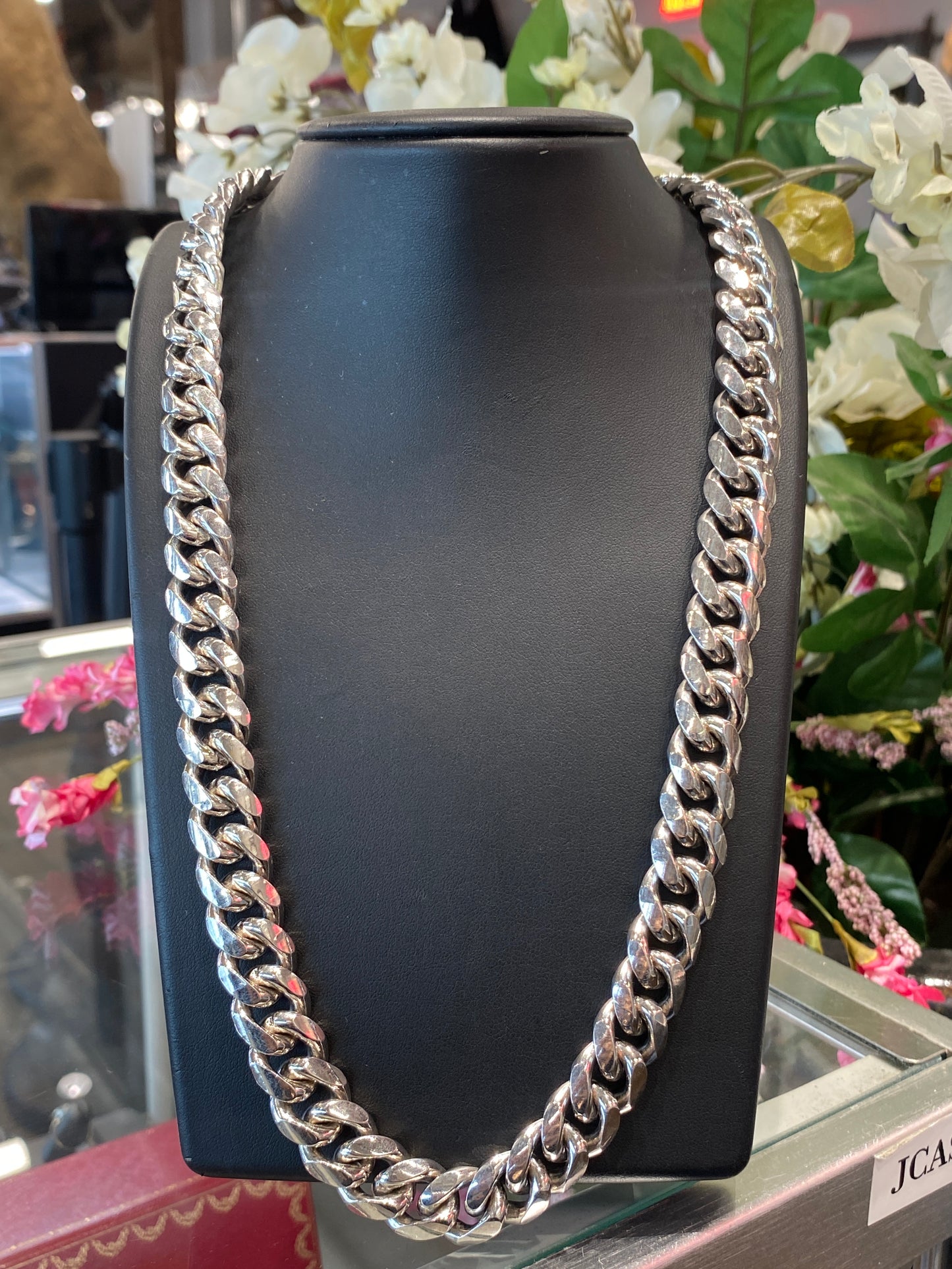 Silver Curb Chain