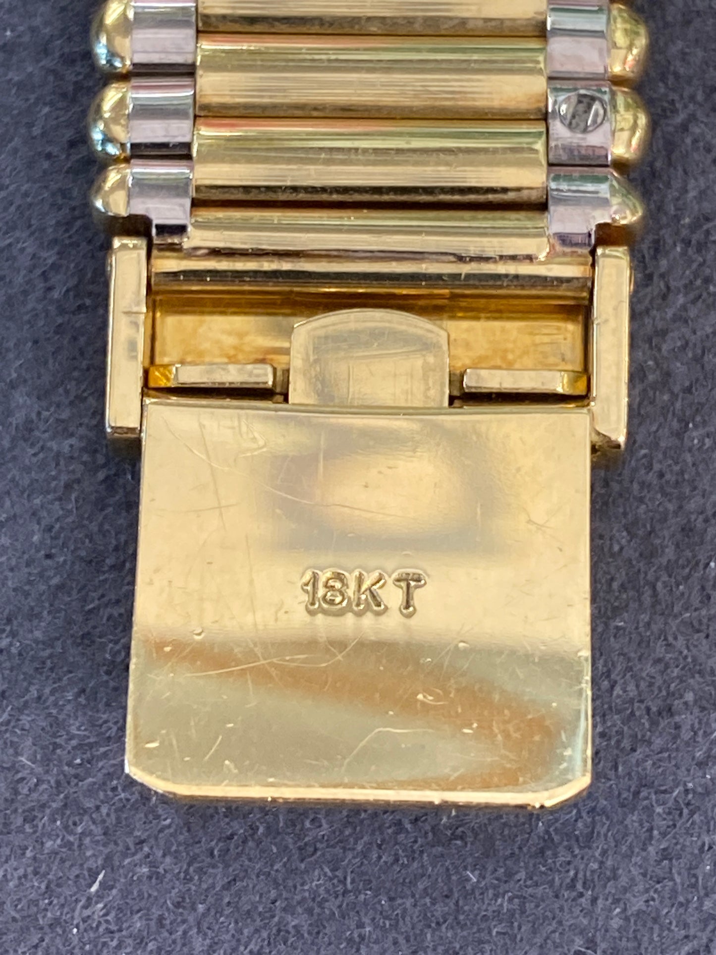 Jean Lassale 18k Two Tone Gold Watch