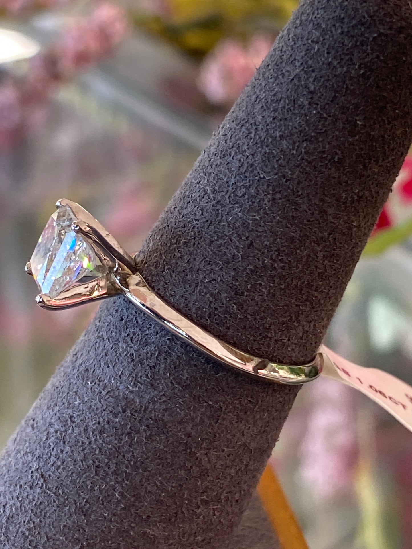 14k White Gold Diamond Engagement Ring