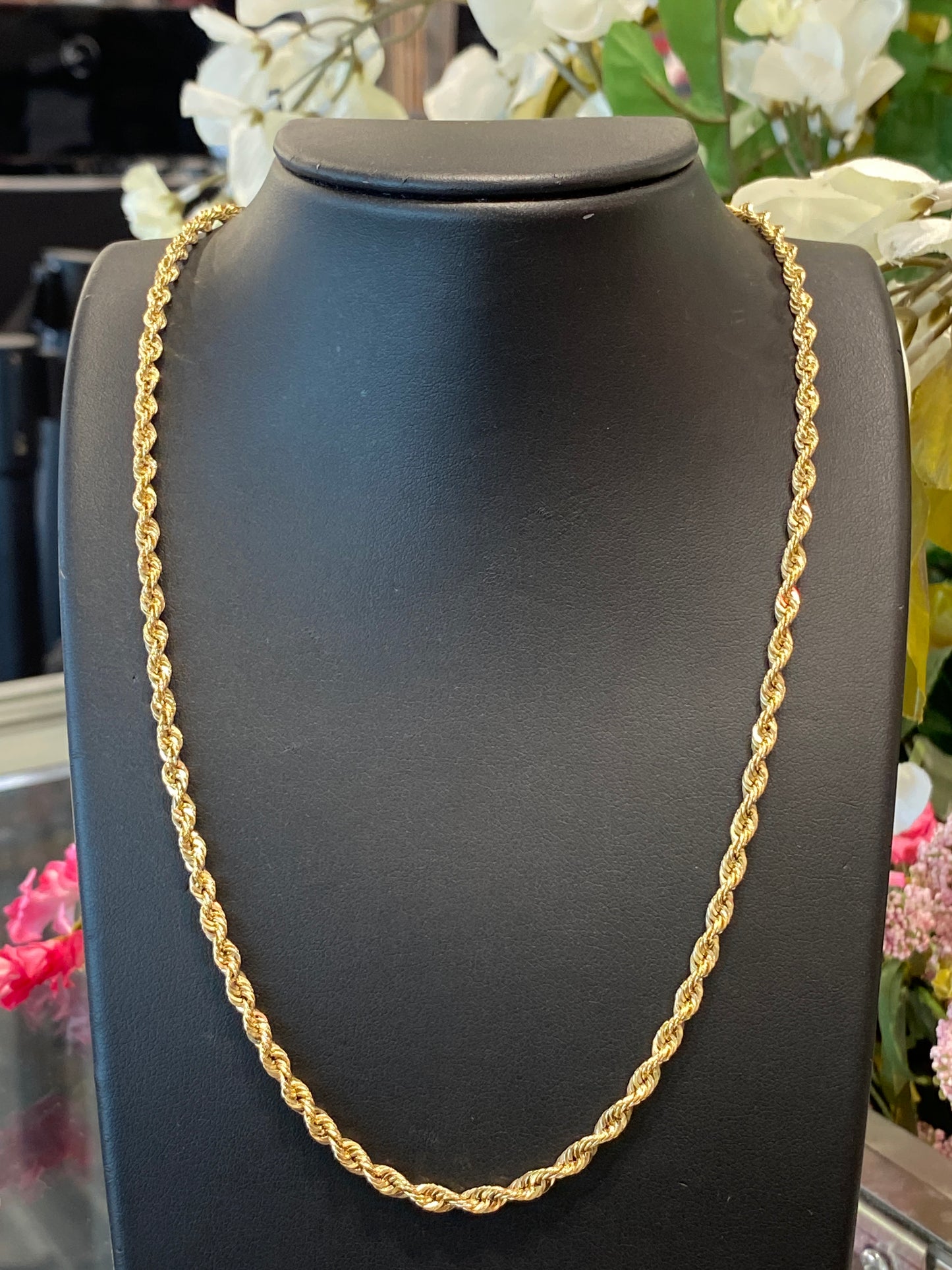 14k Yellow Gold Rope Chain