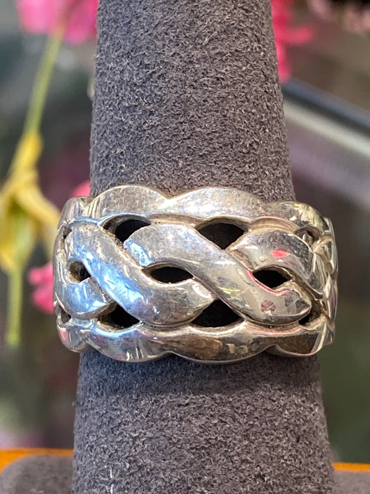 Silver Band With Design