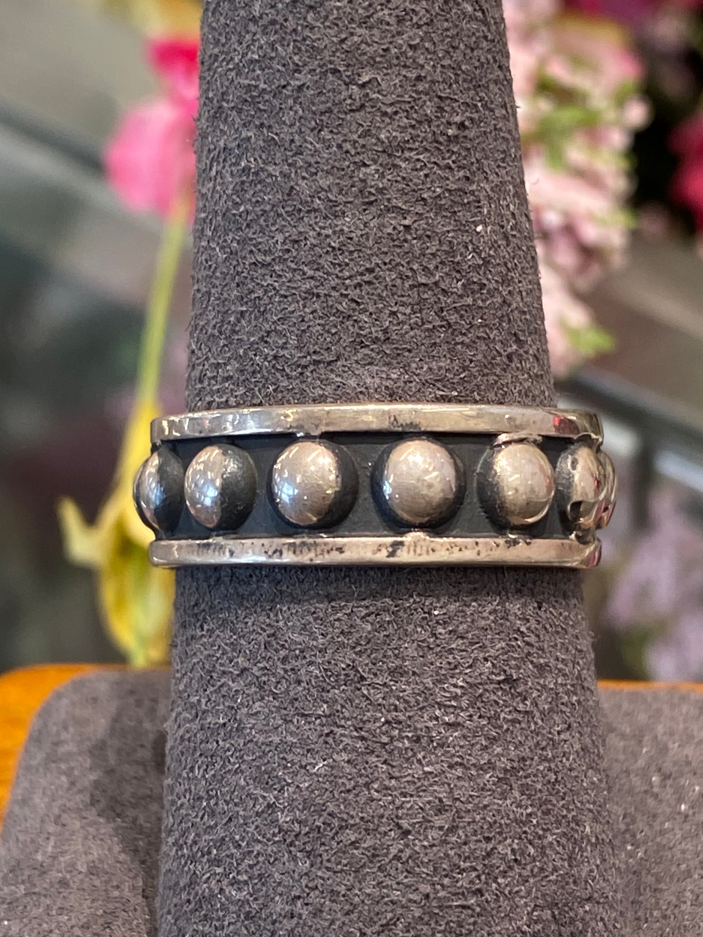 Silver Ring With Design