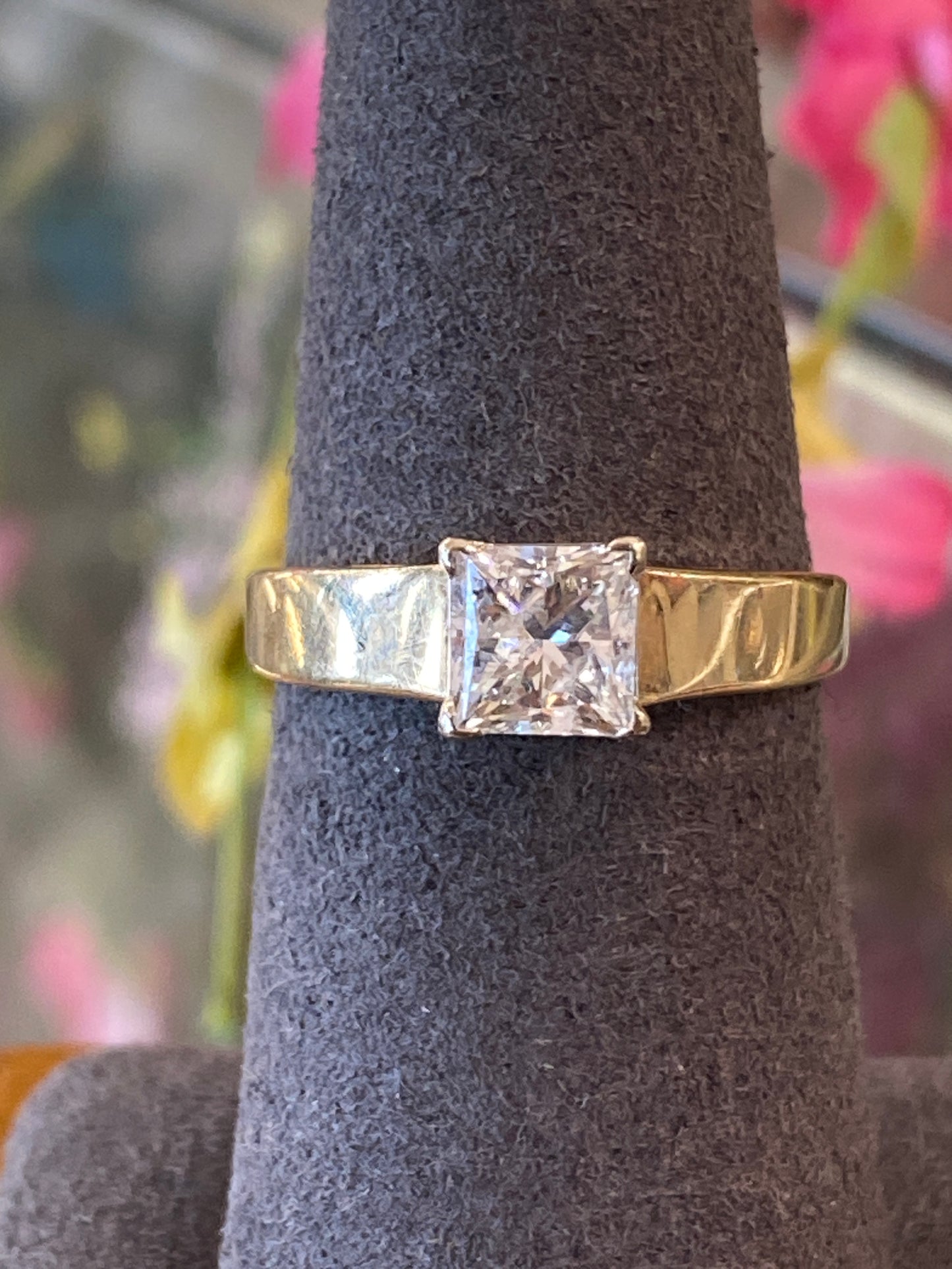 14k Two Tone Gold Diamond Engagement Ring