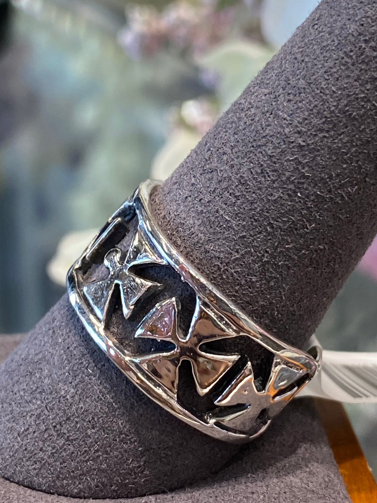 925 Silver Iron Cross Ring
