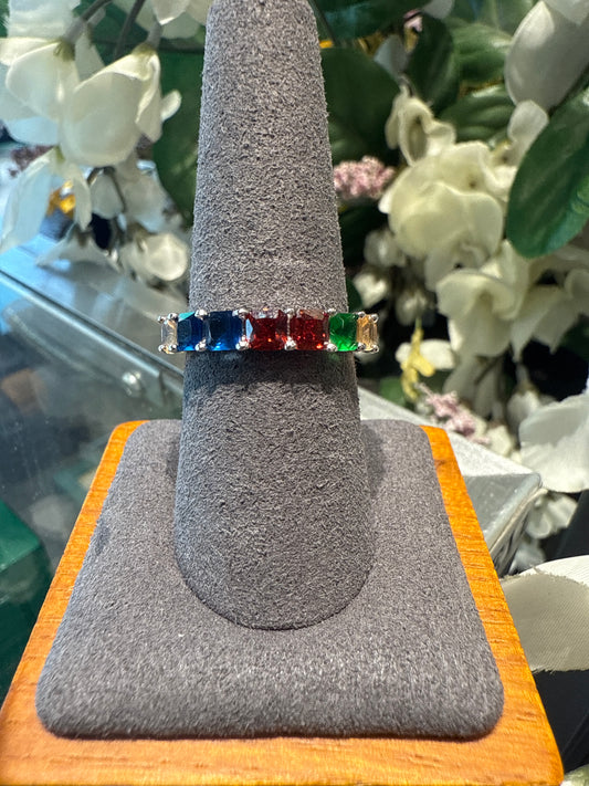Silver eternity ring